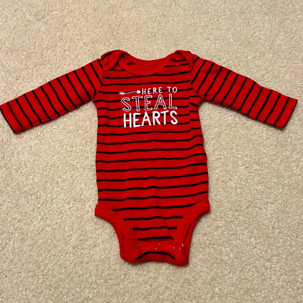 Cute Valentine’s Day onesie